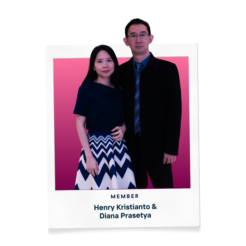 Member Henry Kristianto and Diana Prasetya